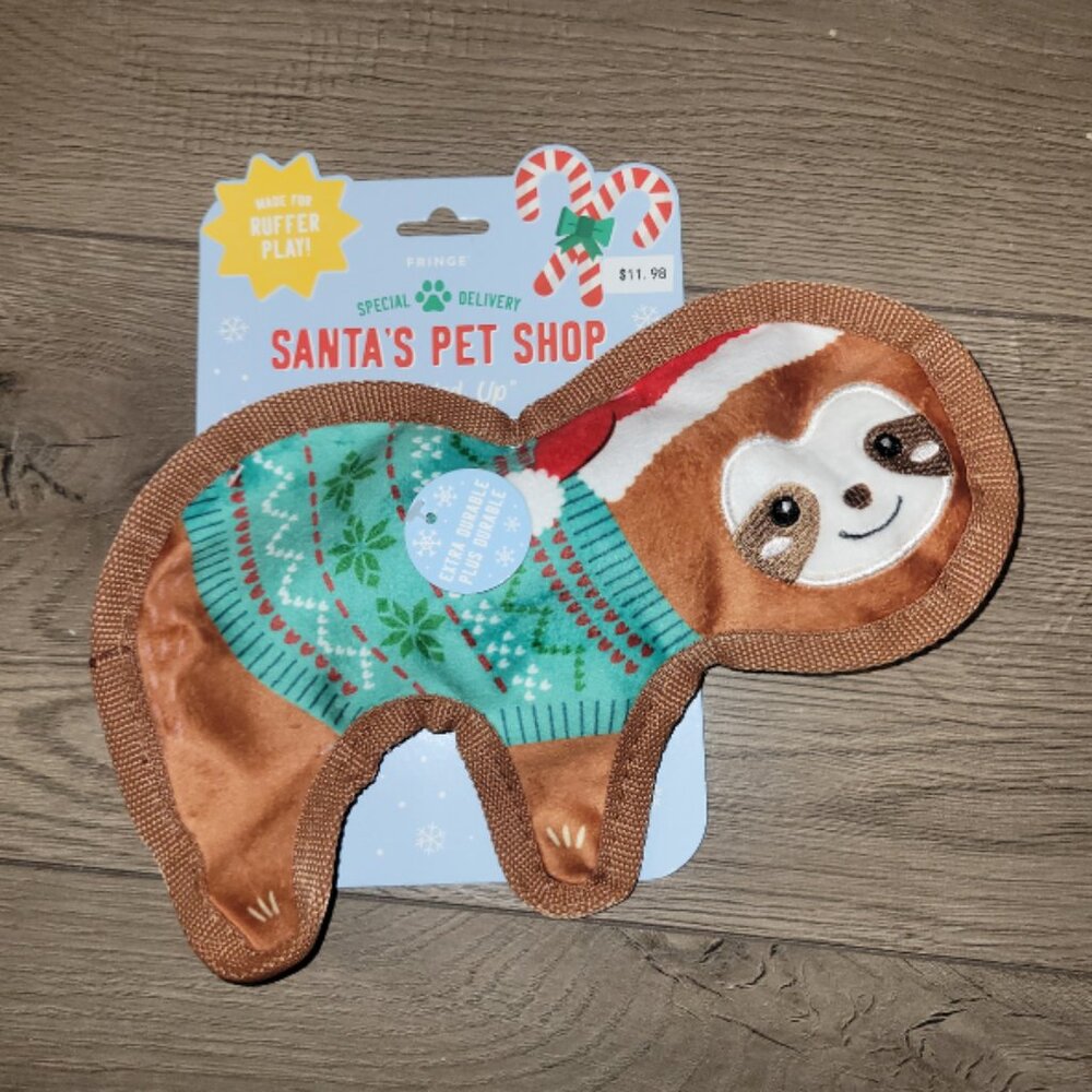 Snuggled Up Sloth Plush Dog Toy - PetShop by Fringe Studio